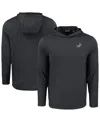 Cutter & Buck Men's Black Los Angeles Dodgers Coastline Epic Comfort Eco Hoodie T-shirt In Black