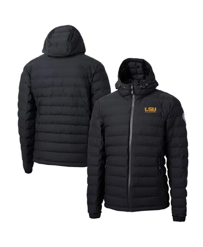 Cutter & Buck Men's Black Lsu Tigers Alumni Logo Mission Ridge Reprove Eco Insulated Puffer Full-zip Jacket