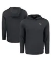 Cutter & Buck Men's Black Nc State Wolfpack Coastline Epic Comfort Long Sleeve Hoodie T-shirt In Black