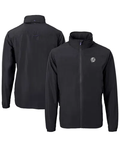 Cutter & Buck Men's Black New York Yankees Charter Eco Full-zip Hoodie Jacket
