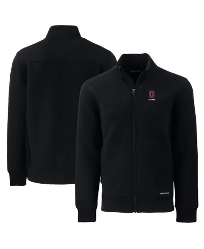Cutter & Buck Men's Black Ohio State Buckeyes Alumni Logo Roam Full-zip Jacket