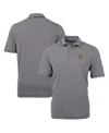 Cutter & Buck Men's Black/white Tennessee Volunteers Vault Drytec Virtue Eco Pique Stripe Polo In Black,white