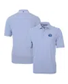Cutter & Buck Men's Blue Air Force Falcons Throwback Logo Virtue Eco Pique Stripe Polo In Blue