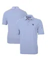 Cutter & Buck Men's Blue Indianapolis Colts Throwback Logo Virtue Eco Pique Stripe Polo In Blue