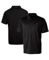 Cutter & Buck Men's Bobby Bowden Florida State Seminoles Prospect Textured Stretch Drytec Polo In Black