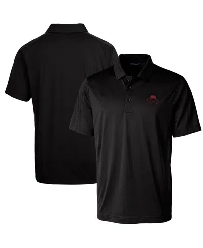 Cutter & Buck Men's Bobby Bowden Florida State Seminoles Prospect Textured Stretch Drytec Polo In Black