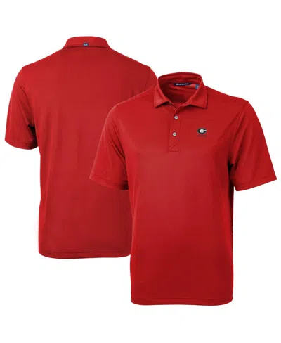 Cutter & Buck Men's Georgia Bulldogs Alumni Logo Virtue Eco Pique Polo In Red