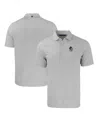 Cutter & Buck Men's Georgia Bulldogs Forge Eco Double Stripe Stretch Polo In Gray,white