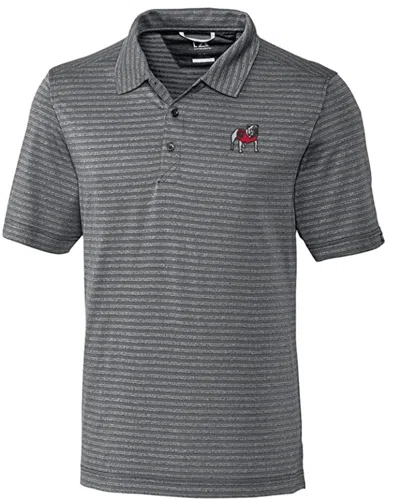 Cutter & Buck Men's Georgia Polo In Gray Striped In Grey