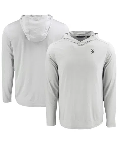 Cutter & Buck Men's Gray Detroit Tigers Coastline Epic Comfort Eco Hoodie Long Sleeve T-shirt