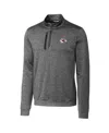 Cutter & Buck Men's Gray Kansas City Chiefs Stealth Quarter-zip Jacket In Gray