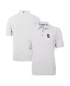 Cutter & Buck Men's Gray Salt Lake Bees Virtue Eco Pique Botanical Print Polo In Gray