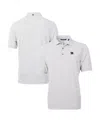 Cutter & Buck Men's Gray/white South Carolina Gamecocks Vault Drytec Virtue Eco Pique Botanical Print Polo In Gray,white