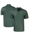 Cutter & Buck Men's Green Notre Dame Fighting Irish Pike Eco Tonal Geo Print Stretch Polo In Green