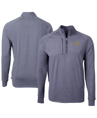 Cutter & Buck Men's Heather Navy Notre Dame Fighting Irish Play Like A Champion Today Adapt Eco Knit Heather Quart