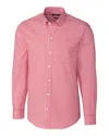 Cutter & Buck Men's L/s Tailored Fit Stretch Gingham Shirt In Multi