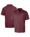 Cutter & Buck Men's Maroon Arizona State Sun Devils Team Logo Big Tall Prospect Textured Stretch Polo Shirt In Burgundy