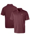 Cutter & Buck Men's Maroon Montana Grizzlies Big Tall Prospect Textured Stretch Polo In Maroon