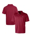 Cutter & Buck Men's Maroon South Carolina Gamecocks Vault Prospect Textured Stretch Polo In Maroon
