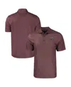 Cutter & Buck Men's Maroon Texas A&m Aggies Pike Eco Tonal Geo Print Stretch Polo In Maroon