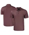 Cutter & Buck Men's Maroon Texas State Bobcats Pike Eco Tonal Geo Print Stretch Polo In Maroon