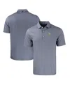 Cutter & Buck Men's Marquette Golden Eagles Forge Eco Double Stripe Stretch Polo In Navy,white