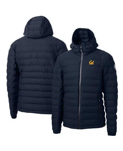 Cutter & Buck Men's Navy Cal Bears Mission Ridge Eco Insulated Puffer Full-zip Jacket