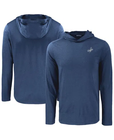 Cutter & Buck Men's Navy Los Angeles Dodgers Coastline Epic Comfort Hoodie T-shirt