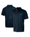 Cutter & Buck Men's Navy New York Yankees Prospect Textured Stretch Polo In Navy