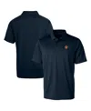 Cutter & Buck Men's Navy Syracuse Orange Vault Prospect Textured Stretch Polo In Navy