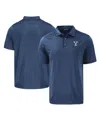 Cutter & Buck Men's Navy Yale Bulldogs Coastline Epic Comfort Eco Polo Shirt In Navy