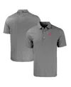 Cutter & Buck Men's Nc State Wolfpack Forge Eco Double Stripe Stretch Polo In Black,white