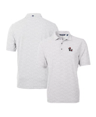 Cutter & Buck Men's Nc State Wolfpack Virtue Eco Pique Botanical Polo In Gray