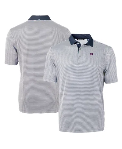 Cutter & Buck Men's New York Giants Virtue Eco Pique Micro Stripe Polo In Blue,white
