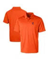 Cutter & Buck Men's Orange Florida Gators Swinging Gator Prospect Textured Stretch Polo In Orange