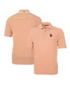 Cutter & Buck Men's Orange Oregon State Beavers Throwback Logo Virtue Eco Pique Stripe Polo In Orange