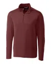 Cutter & Buck Pennant Classic Fit Half Zip Pullover In Blue