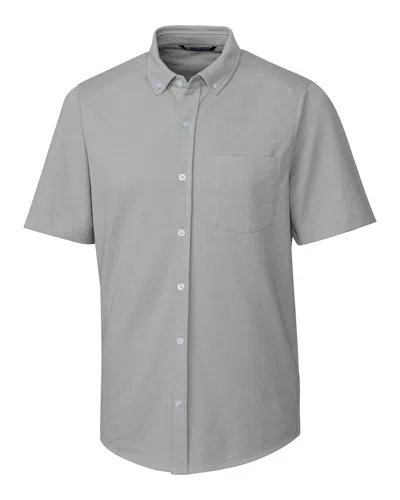 Cutter & Buck Men's Reach Oxford Button Front Short-sleeve Shirt In Multi