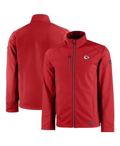 Cutter & Buck Men's Red Kansas City Chiefs Evoke Eco Softshell Full-zip Jacket