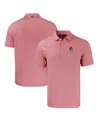Cutter & Buck Men's Georgia Bulldogs Forge Eco Double Stripe Stretch Polo In Red