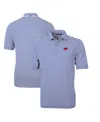 Cutter & Buck Men's Royal Buffalo Bills Throwback Logo Virtue Eco Pique Stripe Polo In Royal