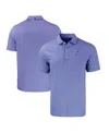 Cutter & Buck Men's Royal Texas Rangers Forge Eco Double Stripe Stretch Polo In Royal