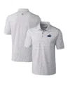 Cutter & Buck Men's Steel Old Dominion Monarchs Advantage Space Dye Tri-blend Polo In Steel