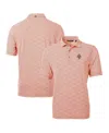 Cutter & Buck Men's Tennessee Volunteers Vault Drytec Virtue Eco Pique Botanical Print Polo In Orange