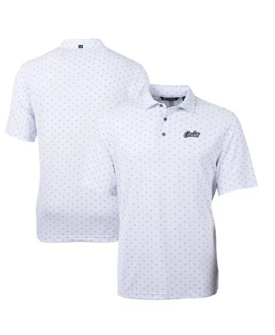 Cutter & Buck Men's Ucf Knights Citronaut Virtue Eco Pique Tile Print Polo In White