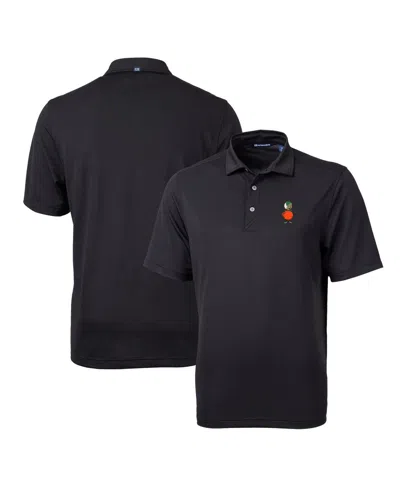 Cutter & Buck Men's Ucf Knights Team Logo Virtue Eco Pique Polo In Black