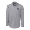 Cutter & Buck Men's University Of Washington Gingham Shirt In Checkered