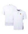 Cutter & Buck Men's White Baylor Bears Virtue Eco Pique Tile Polo In White