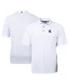 Cutter & Buck Men's White Michigan State Spartans Virtue Eco Pique Tile Print Polo In White