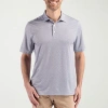Cutter & Buck Mens Regular Fit Short Sleeve Polo Shirt In Silver